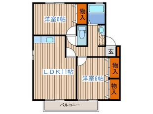 レピィナードⅢの物件間取画像